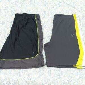 Men's Athletic Shorts - Black and Gray